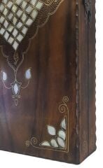 Pirinç Kakmalı Sedef İşlemeli El İşçiliği Tavla Takımı