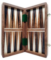 Komple Ahşap Mıknatıslı Satranç ve Tavla Takımı Küçük Boy (31cm)