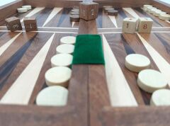 Komple Ahşap Mıknatıslı Satranç ve Tavla Takımı Orta Boy (36cm)