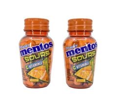 Mentos Sours Şekersiz Tatlandırıcılı C Vitaminli Portakal Aromalı Tablet Şekerleme 49gr X 2 Adet