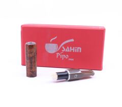Şahin 9mm Filtreli 8mm Uçlu Akrilik Saplı Sigara Ağızlığı - Kahverengi - 0767