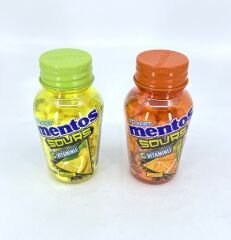 Mentos Sours Şekersiz Tatlandırıcılı C Vitaminli Limon ve Portakal Aromalı Tablet Şekerleme 49gr X 2 Adet