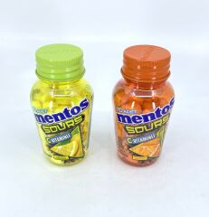 Mentos Sours Şekersiz Tatlandırıcılı C Vitaminli Limon ve Portakal Aromalı Tablet Şekerleme 49gr X 2 Adet