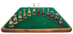 Prestij Serisi Ahşap Satranç Takımı / Kemik (38cm)