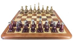 Prestij Serisi Ahşap Satranç Takımı / Kemik (38cm)