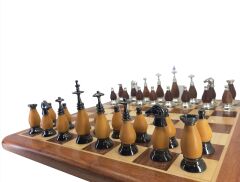 (PRESTIJSATRNCMOD242) Prestij Serisi Ahşap Satranç Takımı / Ahşap (38cm)