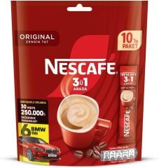 Nescafe 3ü1 Arada Original Granül Kahve 10'lu Paket