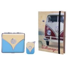 Volkswogen Mavi/Krem Çakmak ve Tabaka