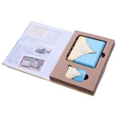 Volkswogen Mavi/Krem Çakmak ve Tabaka