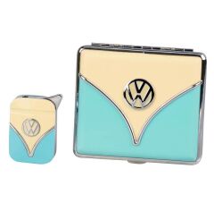 Volkswogen Mavi/Krem Çakmak ve Tabaka