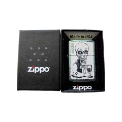 Zippo Skeleton Bartender Dizayn Çakmak - İskelet Barmen