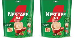 Nescafe 3ü1 Arada Fındık Aromalı Granül Kahve 10'lu Paket (2 ADET)
