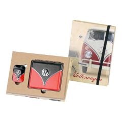 Volkswogen Siyah/Kırmızı Çakmak ve Tabaka