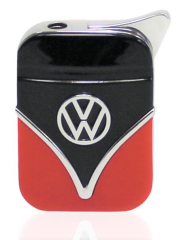 Volkswogen Siyah/Kırmızı Çakmak ve Tabaka
