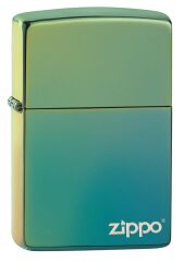 Zippo Logo High Polish Teal Çakmak