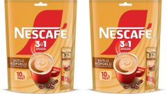 Nescafe 3ü1 Arada Sütlü Köpüklü Granül Kahve 10'lu Paket (2 ADET)
