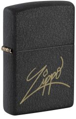 Zippo Matte Black Zippo Design