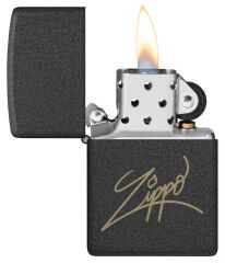 Zippo Matte Black Zippo Design