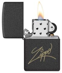 Zippo Matte Black Zippo Design