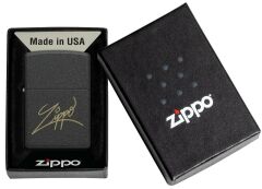 Zippo Matte Black Zippo Design