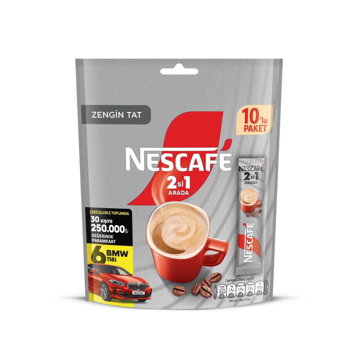 Nescafe 2si1 Arada Granül Kahve 10'lu Paket