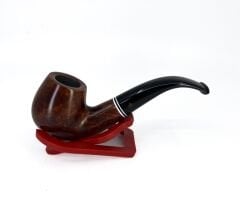 Şahin Kırmızı Yıldız Bent Brandy 9mm. Filtreli Ebonit Saplı Pipo 237225