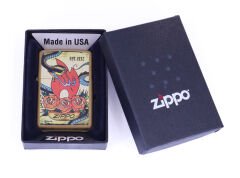 Zippo Tattoo Honey Gold Dizayn Çakmak
