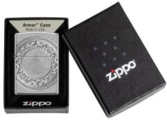 Zippo Ottoman Design Antique Silver Armor Case Çakmak