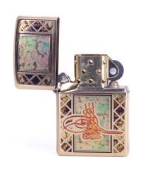 Zippo Kanuni Sultan Süleyman Tuğra Dizayn Çakmak