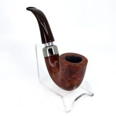 Şahin Üç Yıldız Bent Dublin 9mm. Filtreli Akrilik Saplı Pipo 237388