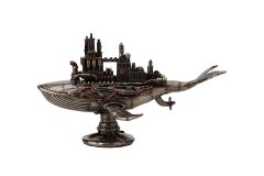 Steampunk Galaktik Balina Biblo Veronese Design