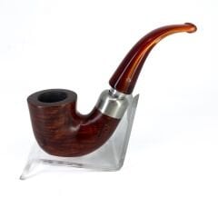 Şahin Üç Yıldız Bent Dublin 9mm. Filtreli Akrilik Saplı Pipo 237390