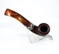 Şahin Üç Yıldız Bent Dublin 9mm. Filtreli Akrilik Saplı Pipo 237390