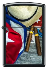 Zippo Cuban Flag And Plate Çakmak