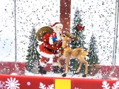 Noel Baba Yılbaşı Hediyesi Işıklı ve Müzikli Kar Küresi Model No1