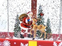 Noel Baba Yılbaşı Hediyesi Işıklı ve Müzikli Kar Küresi Model No1