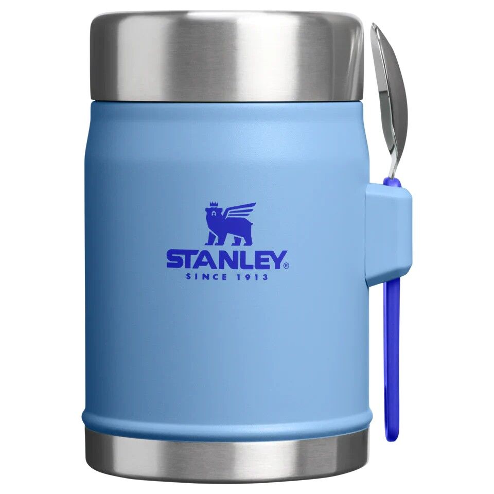 Stanley Klasik Paslanmaz Çelik Yemek Termosu Kaşıklı 0,40 LT - Gök mavi