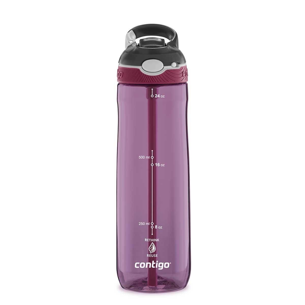 Contigo Ashland Tren Tek El Bas İç Kapaklı Su Matarası 720ml 2191382 - Mor