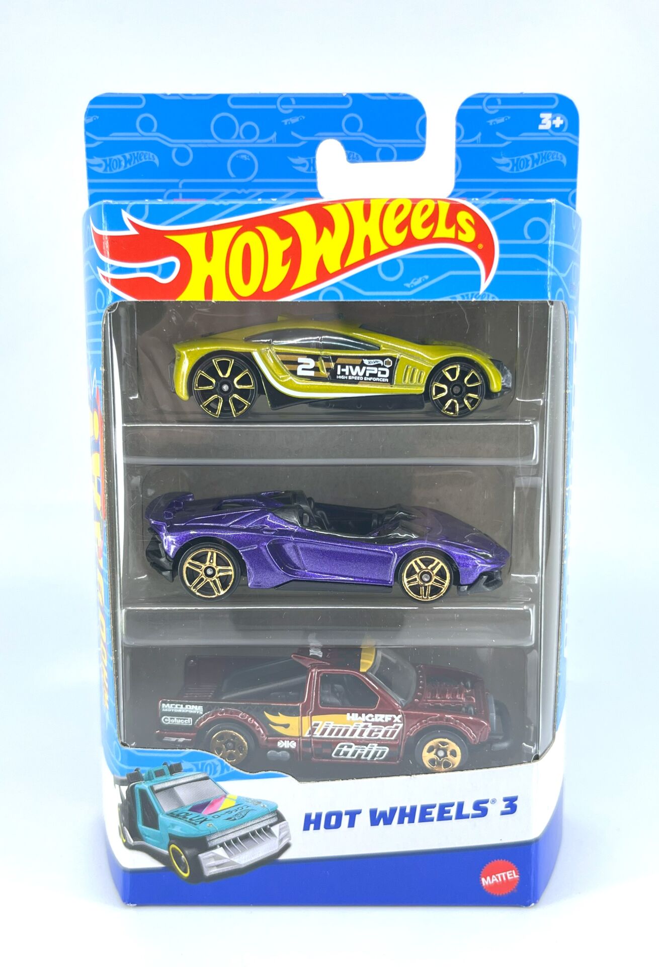 Hot Wheels 3'lü Araba Seti - Set 4
