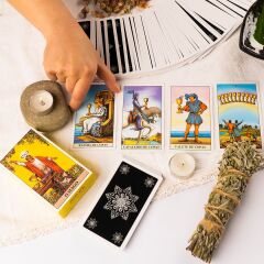 The Rider - Waite O Mago Tarot Deck Tarot Kart Destesi