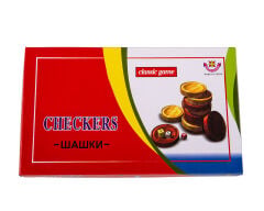 Perfection Checkers Akrilik Tavla Pulu - Siyah Krem