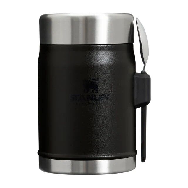 Stanley Klasik Paslanmaz Çelik Yemek Termosu Kaşıklı 0,40 LT - Black 2.0