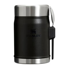 Stanley Klasik Paslanmaz Çelik Yemek Termosu Kaşıklı 0,40 LT - Black 2.0