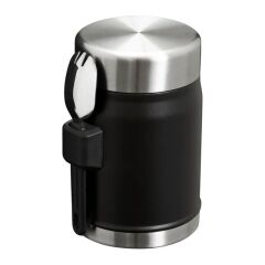 Stanley Klasik Paslanmaz Çelik Yemek Termosu Kaşıklı 0,40 LT - Black 2.0
