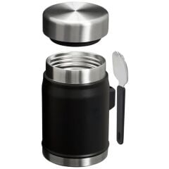 Stanley Klasik Paslanmaz Çelik Yemek Termosu Kaşıklı 0,40 LT - Black 2.0