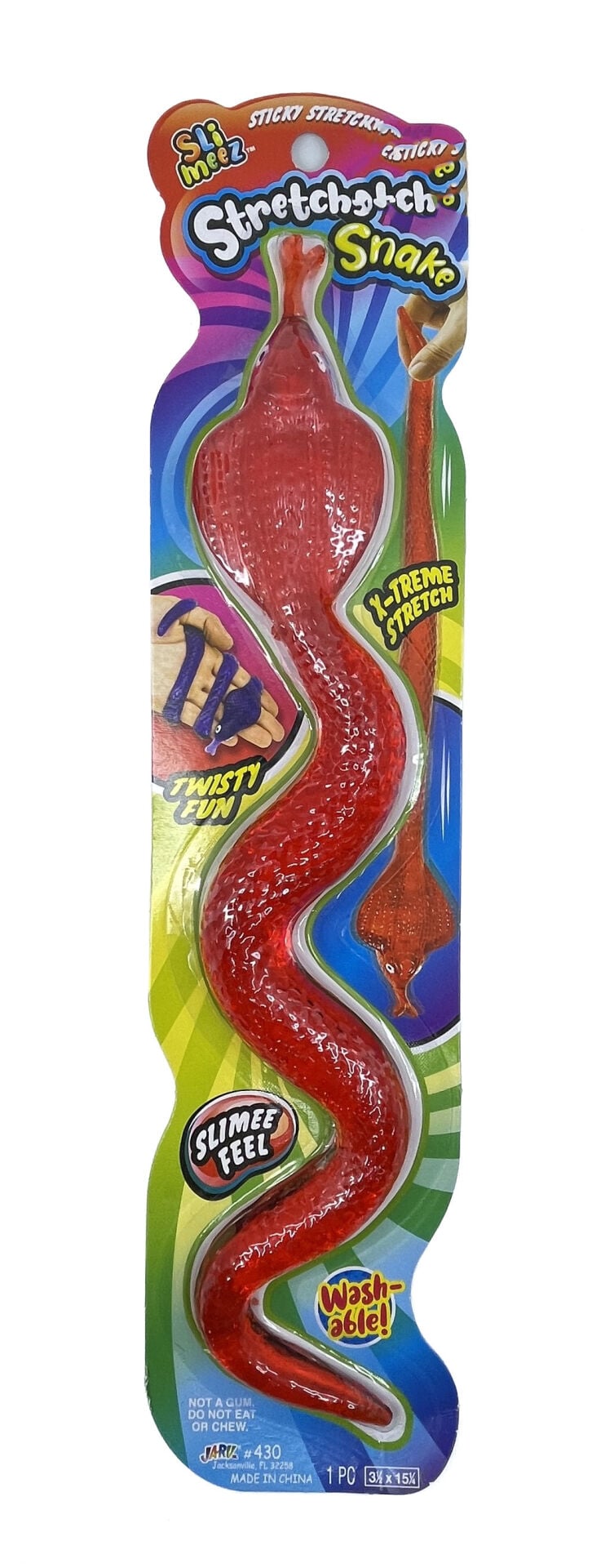 Esnek Dev Sürüngenler 30 cm - Kırmızı Yılan