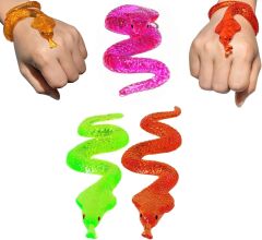 Esnek Dev Sürüngenler 30 cm - Kırmızı Yılan