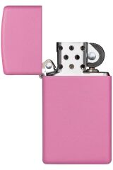 Zippo Slim Mat Pembe Çakmak