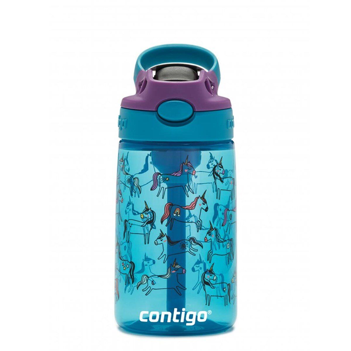 Contigo Gizmo Flip Pro Unicorn Tritan Çocuk Suluğu 420ML - Mavi
