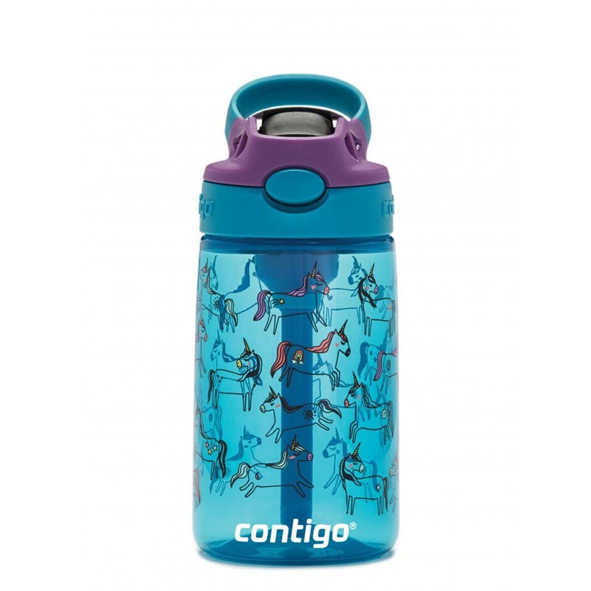 Contigo Gizmo Flip Pro Unicorn Tritan Çocuk Suluğu 420ML - Mavi